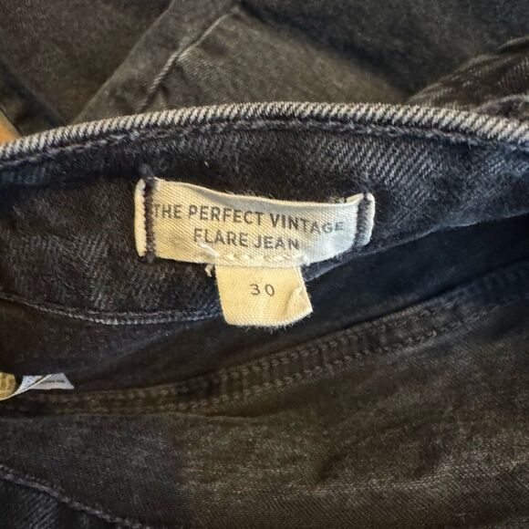 Madewell The Perfect Vintage Flare Jeans in Black Size 30 - Picture 6 of 6
